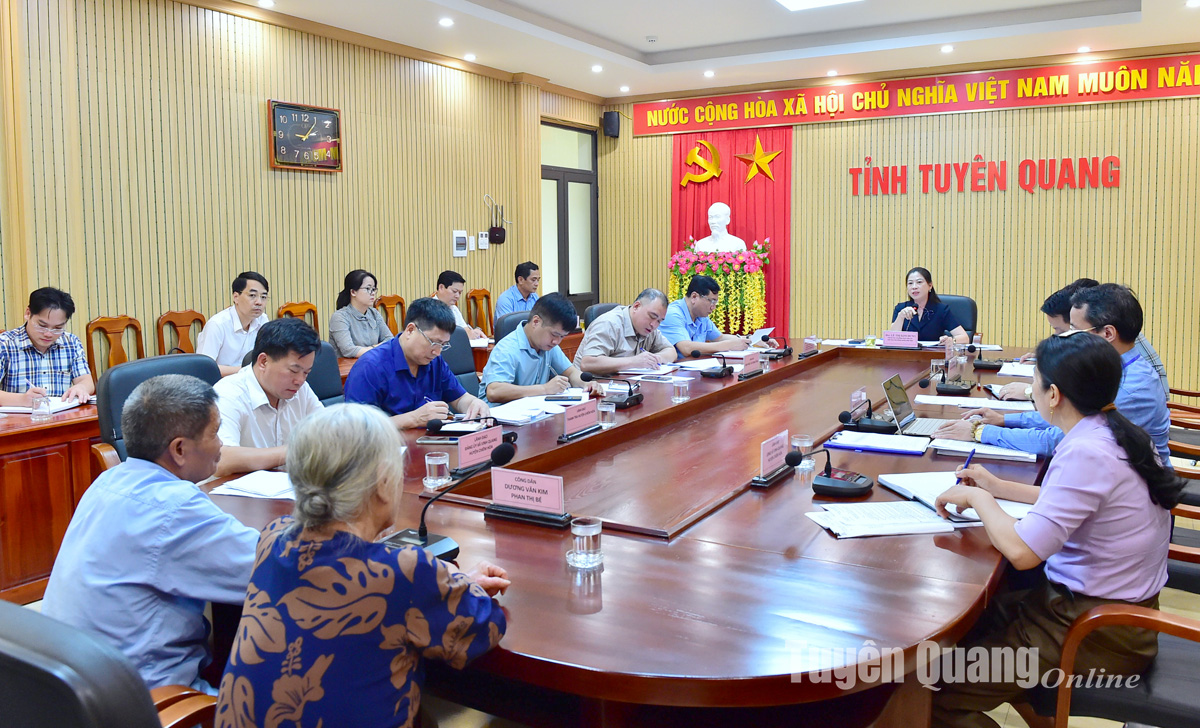 Đồng chí Phó Bí thư Thường trực Tỉnh ủy, Chủ tịch HĐND tỉnh Lê Thị Kim Dung tiếp công dân