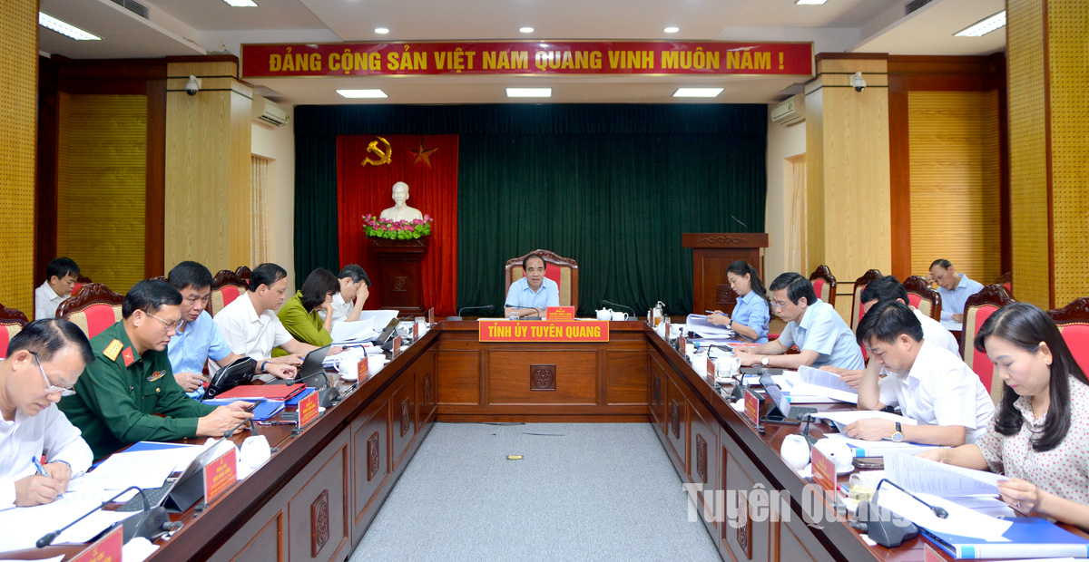 Ban Thường vụ Tỉnh ủy cho ý kiến vào các nội dung quan trọng