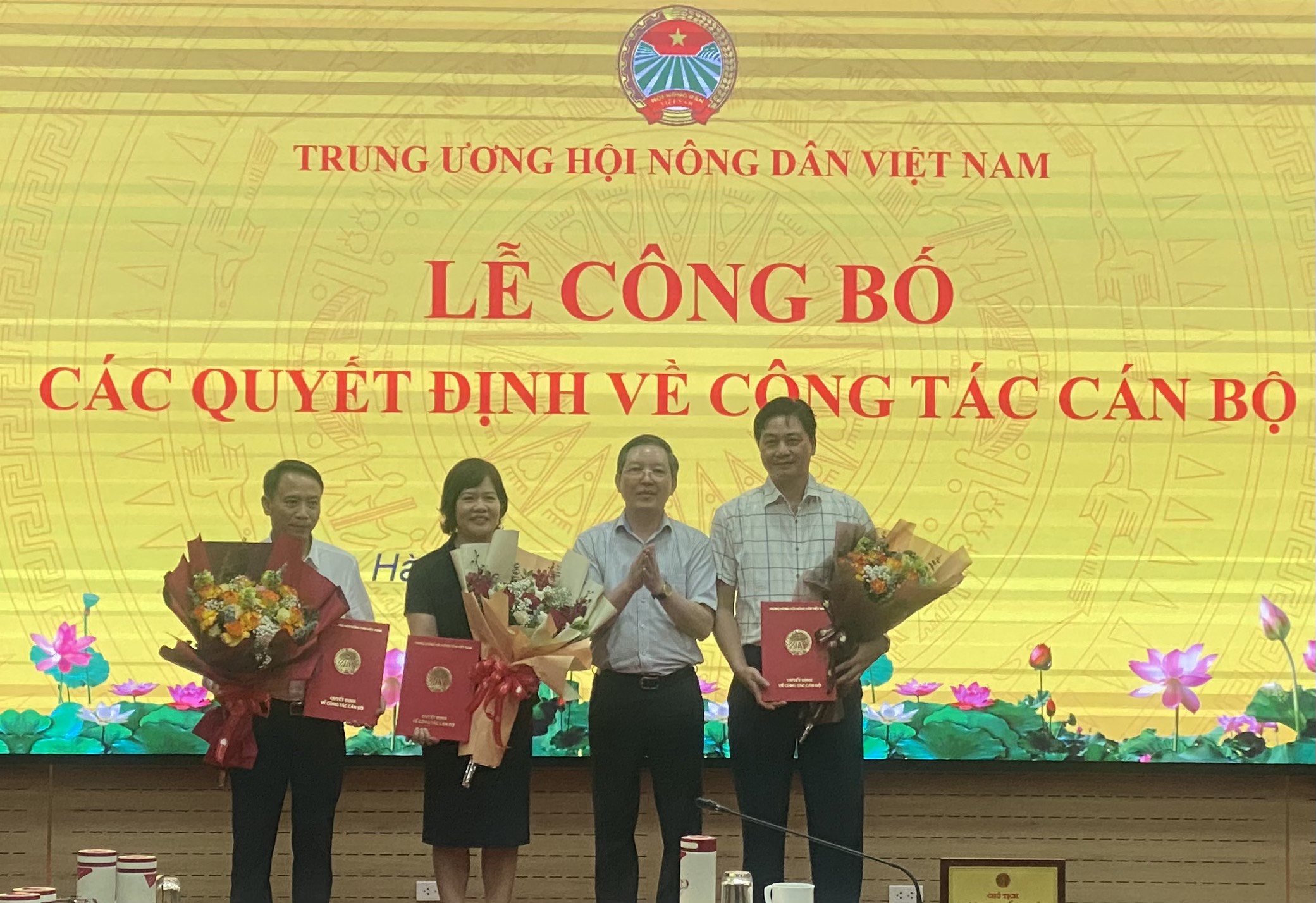 Trung ương Hội Nông dân Việt Nam: Lễ công bố các quyết định về công tác cán bộ