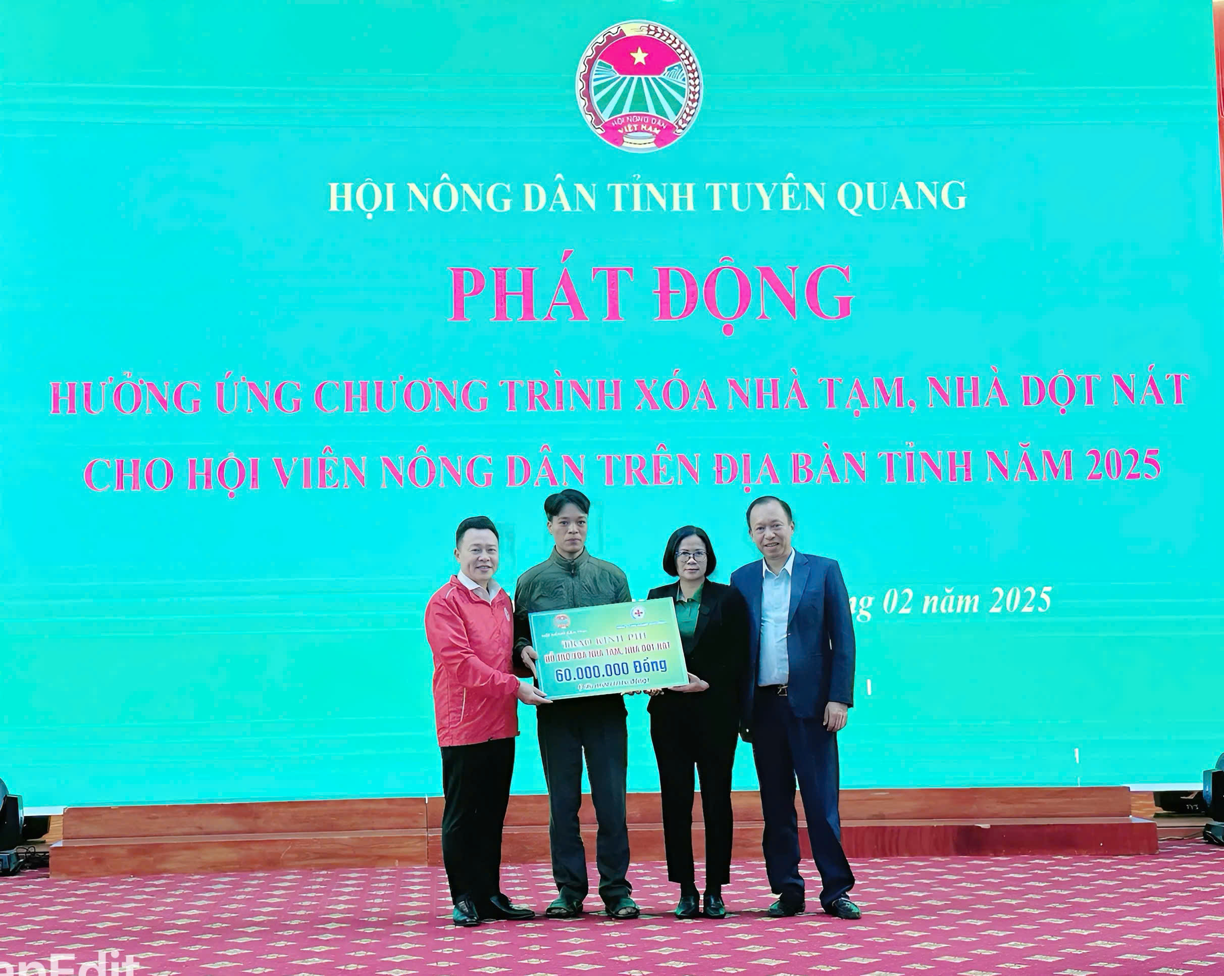 Hội Nông dân tỉnh phát động hưởng ứng chương trình xóa nhà tạm, nhà dột nát cho hội viên nông dân trên địa bản tỉnh năm 2025